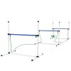 PawHut 6 Piece Dog Agility Training Equipment Set with 3 Hurdles, Spray Water Tube, Whistle, Carry Bag, White