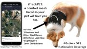 Portable Dog Tracking GPS GSM Locating Device Supports Geo-Fencing NIB Size:XXL